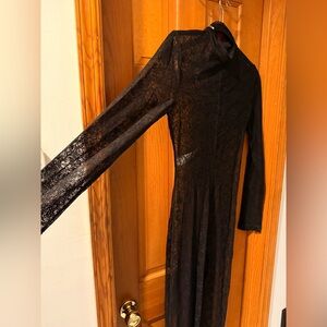 House of CB Black Long Sleeve Lace Jumpsuit